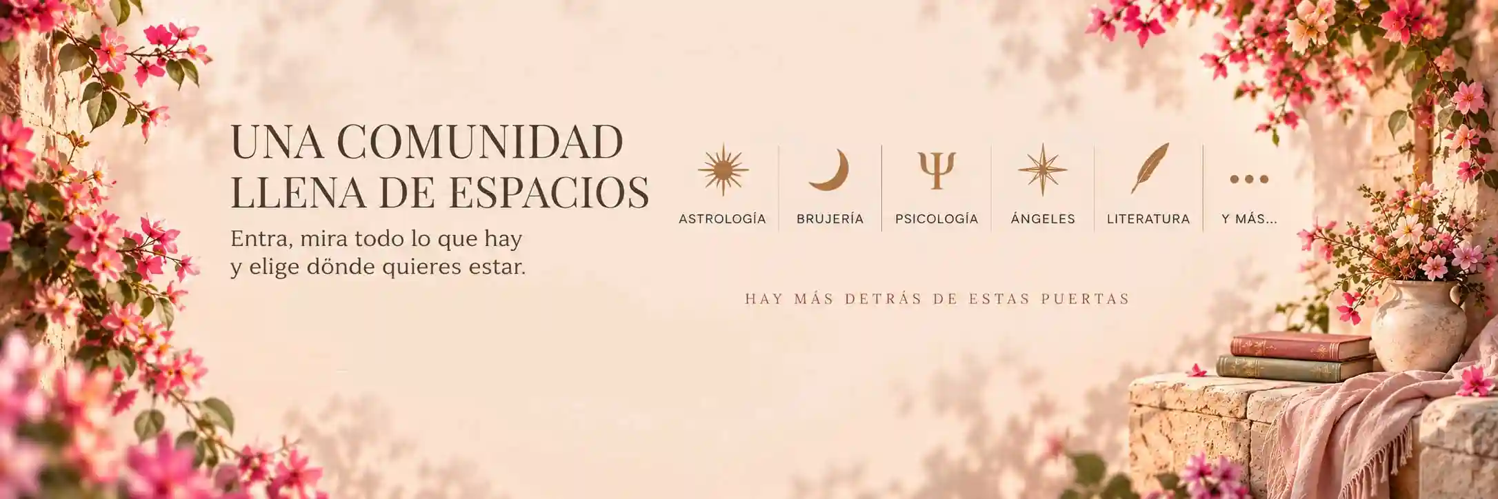 Una comunidad llena de espacios: astrología, brujería, psicología, ángeles, literatura y más